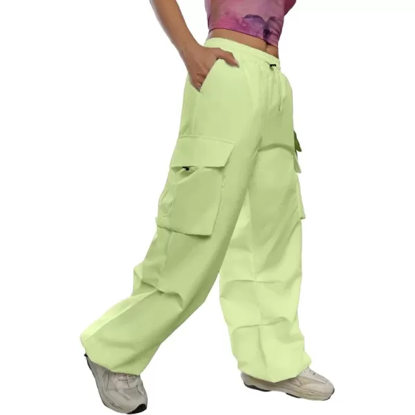 SweatyRocks Women's Drawstring Elastic Waist Loose Pants Casual Flap Pocket Cargo Pants Trousers