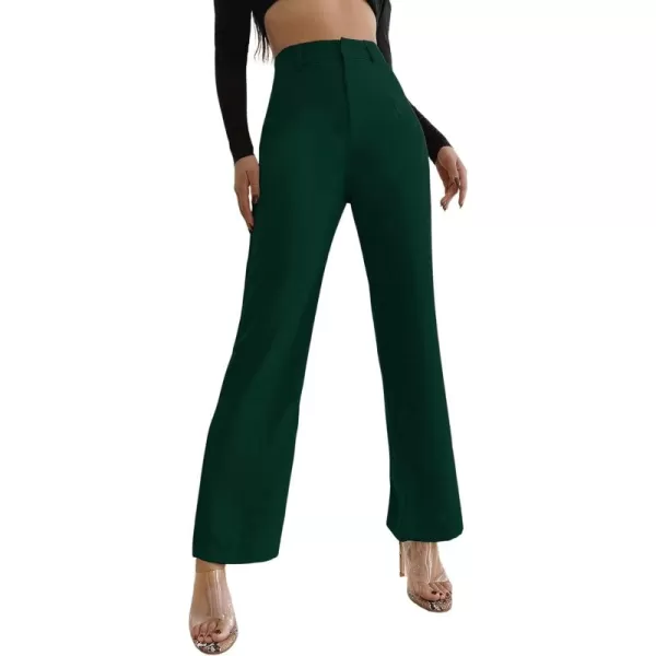 SweatyRocks Women's Elegant High Waist Solid Long Pants Office Trousers