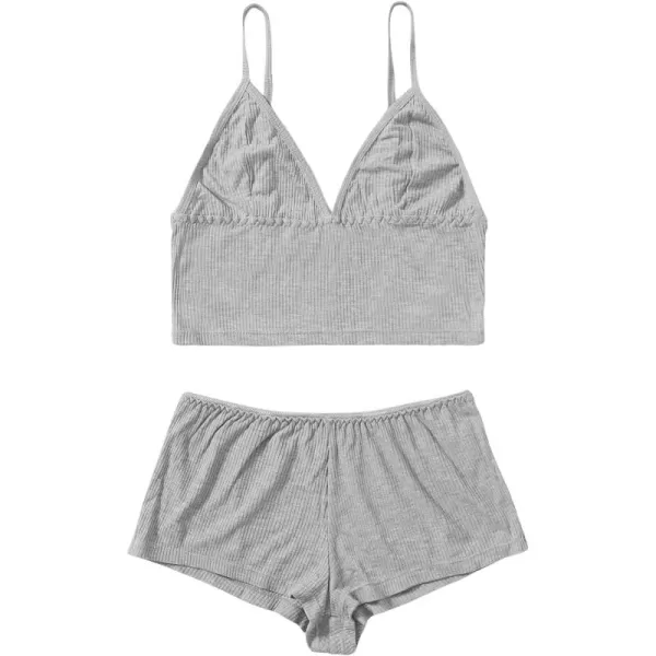 SweatyRocks Women's Lace Trim Underwear Lingerie Straps Bralette and Panty Set