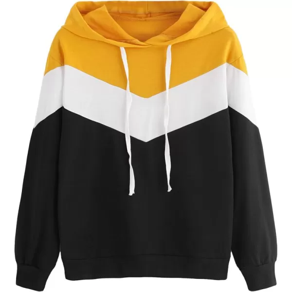 SweatyRocks Womens Long Sleeve Floral Print Pullover Hoodie Sweatshirt Tops