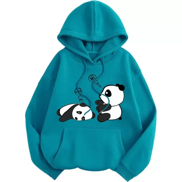 SweatyRocks Womens Long Sleeve Floral Print Pullover Hoodie Sweatshirt Tops