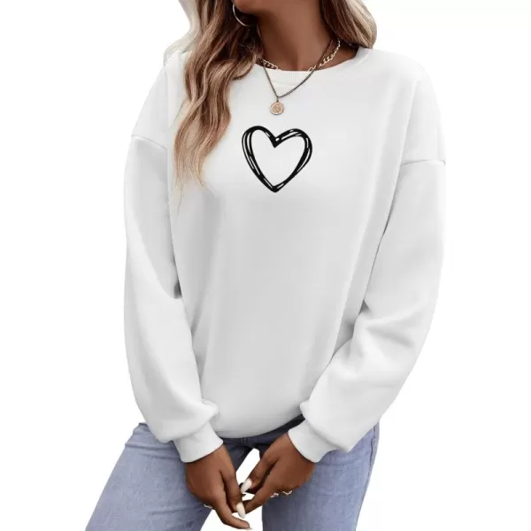 SweatyRocks Women's Long Sleeve Sweatshirt Star Graphic Print Pullover Shirt Top