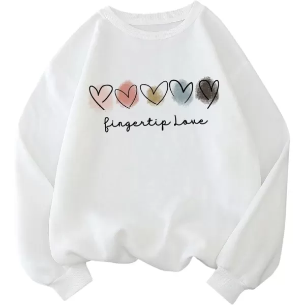 SweatyRocks Women's Long Sleeve Sweatshirt Star Graphic Print Pullover Shirt Top