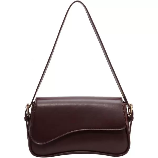 SweatyRocks Women's Medium PU Leather Flap Shoulder Bag Elegant Handbag Clutch Purse