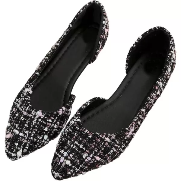 SweatyRocks Women's PU Leather Hollow Out Flat Sandals Closed Toe Outdoors Flat Shoes