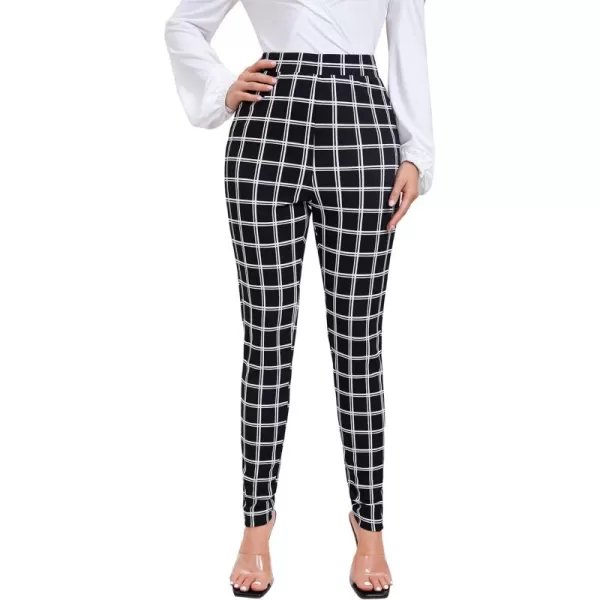 SweatyRocks Women's Pants Casual High Waist Skinny Leggings Stretchy Work Pants