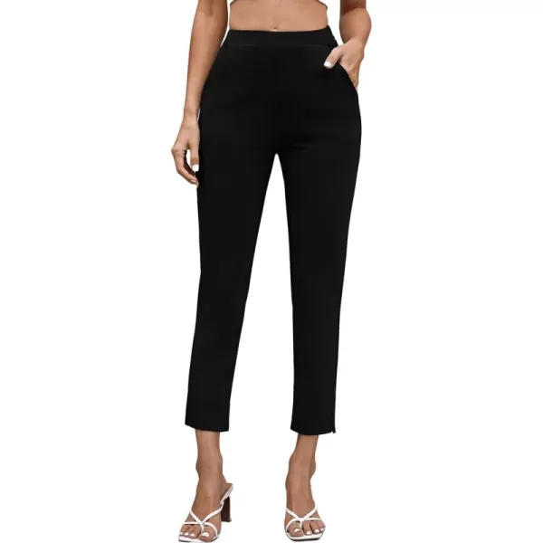SweatyRocks Women's Pants Casual High Waist Skinny Leggings Stretchy Work Pants