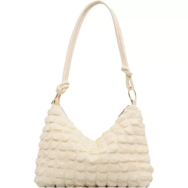 SweatyRocks Women's Popcorn Textured Bag Knot Strap Clutch Purse Square Bags Solid Shoulder Handbag