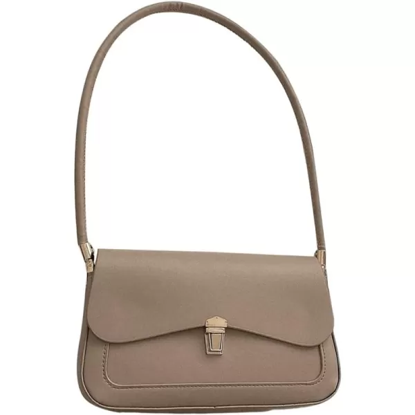 SweatyRocks Women's Retro Leather Flap Buckle Square Shoulder Bag Top Handle Small Clutch Purses
