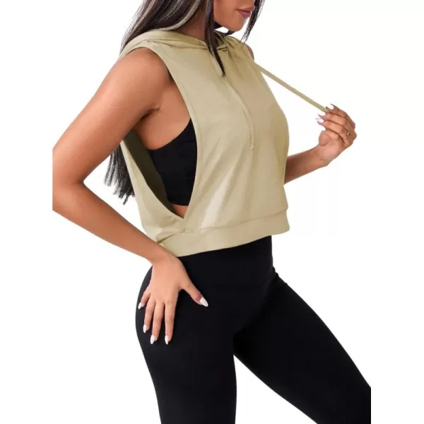 SweatyRocks Women's Sleeveless Workout Top Gym Activewear Crop Tank Top Open Side Shirt for Athletic Exercise Running
