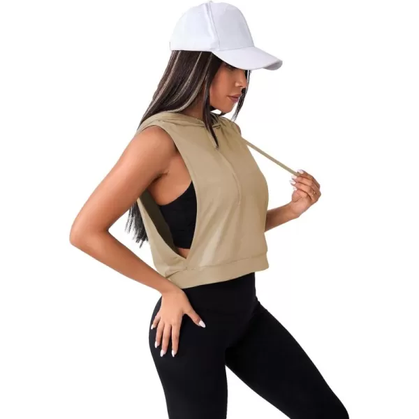 SweatyRocks Women's Sleeveless Workout Top Gym Activewear Crop Tank Top Open Side Shirt for Athletic Exercise Running