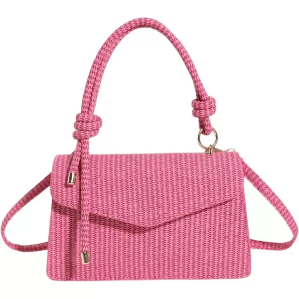SweatyRocks Women's Small Tote Handbag Purse Knot Strap Simple Shoulder Crossbody Bag