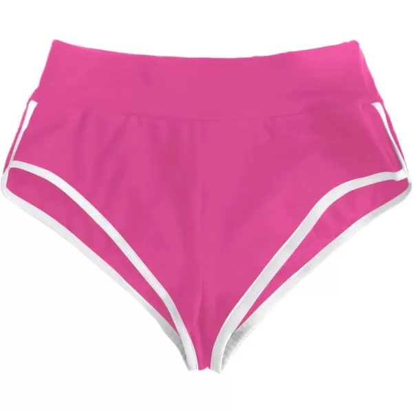 SweatyRocks Women's Sporty Elastic Waist Contrast Binding Booty Workout Biker Shorts