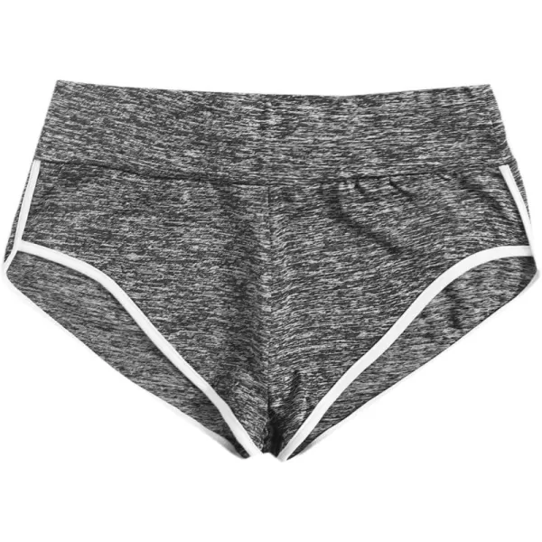 SweatyRocks Women's Sporty Elastic Waist Contrast Binding Booty Workout Biker Shorts