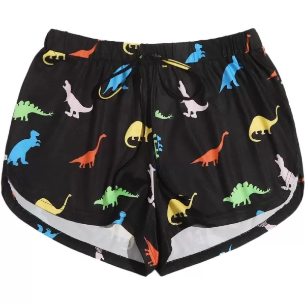 SweatyRocks Women's Summer Dolphin Running Workout Shorts Rainbow Stripe Short Pant
