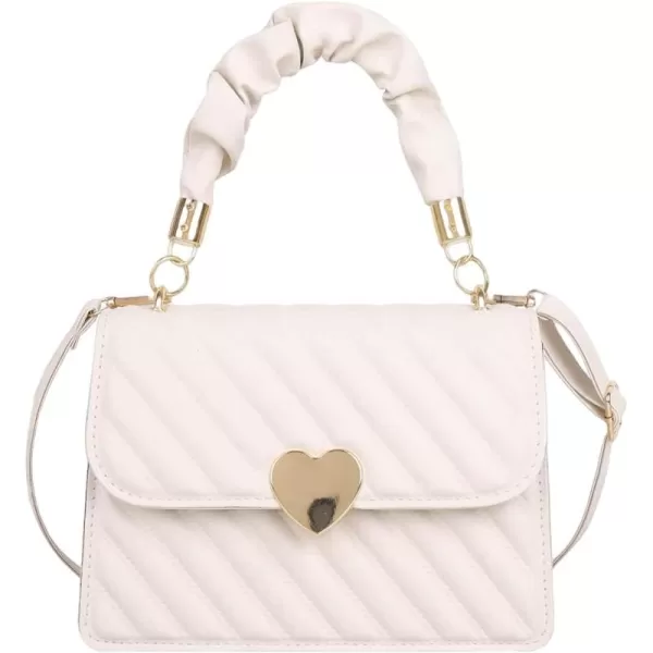 SweatyRocks Women's Top Handle Button Flap Pu Leather Square Handbags Crossbody Bags