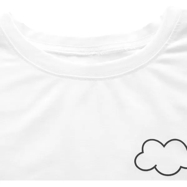 SweatyRocks Women's Cactus Print Crop Top Summer Short Sleeve Graphic T-Shirts