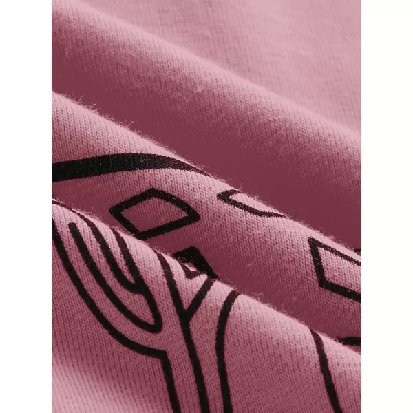SweatyRocks Women's Cactus Print Crop Top Summer Short Sleeve Graphic T-Shirts