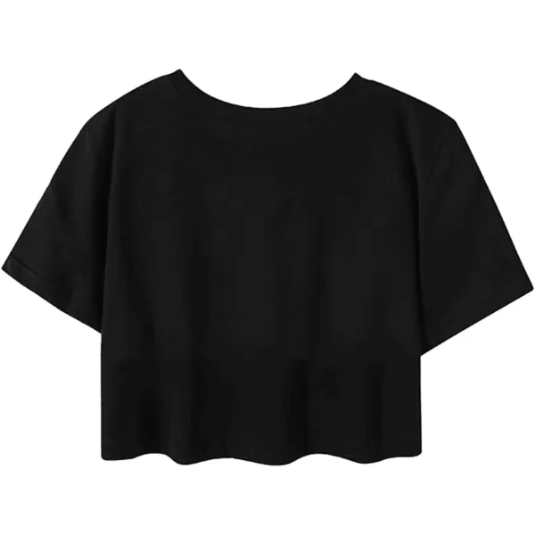 SweatyRocks Women's Cactus Print Crop Top Summer Short Sleeve Graphic T-Shirts