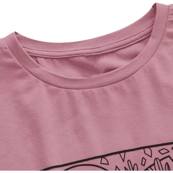 SweatyRocks Women's Cactus Print Crop Top Summer Short Sleeve Graphic T-Shirts