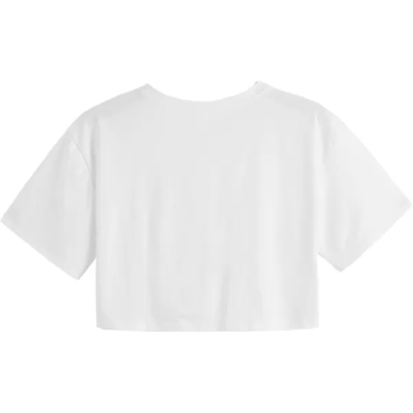 SweatyRocks Women's Cactus Print Crop Top Summer Short Sleeve Graphic T-Shirts