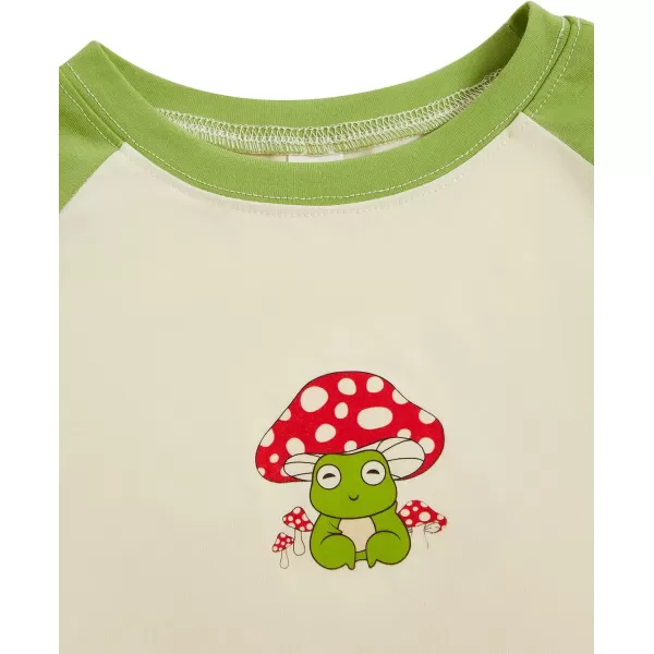 SweatyRocks Women's Cactus Print Crop Top Summer Short Sleeve Graphic T-Shirts