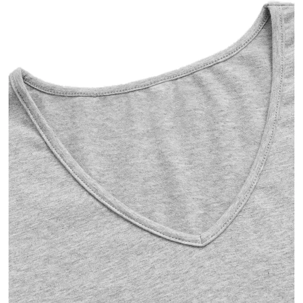 SweatyRocks Women's Casual V Neck Short Sleeve Soild Basic Crop Top T-Shirt