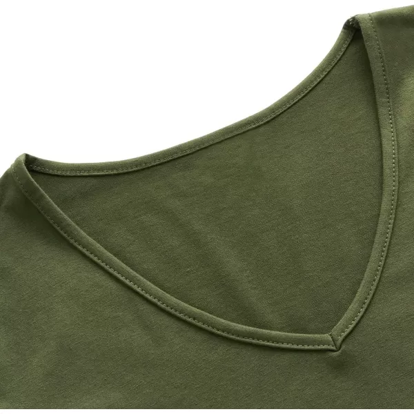 SweatyRocks Women's Casual V Neck Short Sleeve Soild Basic Crop Top T-Shirt