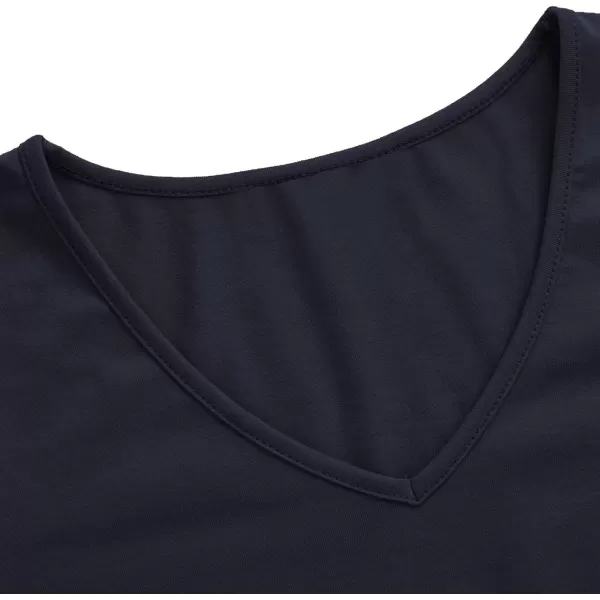 SweatyRocks Women's Casual V Neck Short Sleeve Soild Basic Crop Top T-Shirt