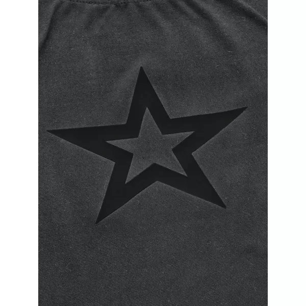 SweatyRocks Women's Graphic Print Round Neck T Shirt Short Sleeve Crop Tee Tops