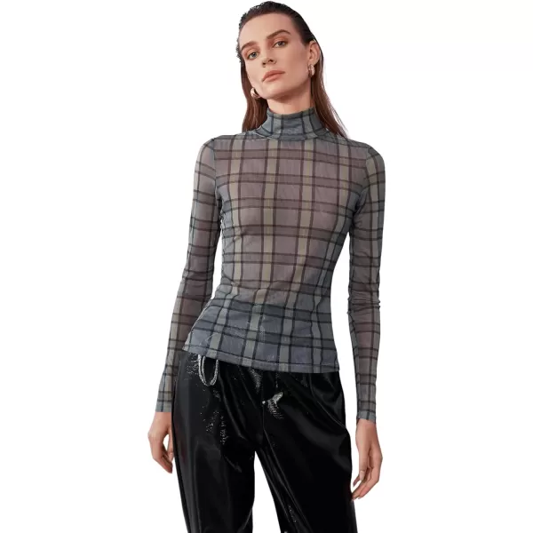 SweatyRocks Women's Short Sleeve Print See Through Sheer Mesh Crop Top T Shirt