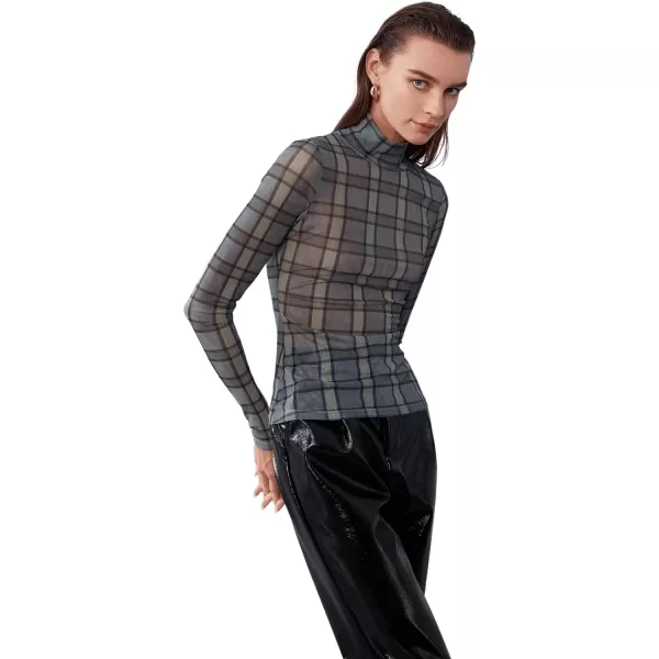 SweatyRocks Women's Short Sleeve Print See Through Sheer Mesh Crop Top T Shirt