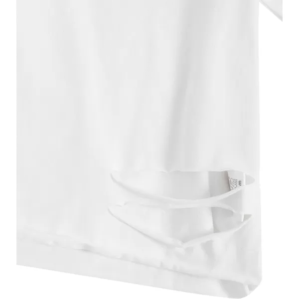 SweatyRocks Women's Short Sleeve T Shirt Graphic Print Distressed Crop Top