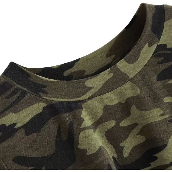 SweatyRocks Women's Short Sleeve Tie Dye Tie Hem Summer Crop T-Shirt Tops Blouse