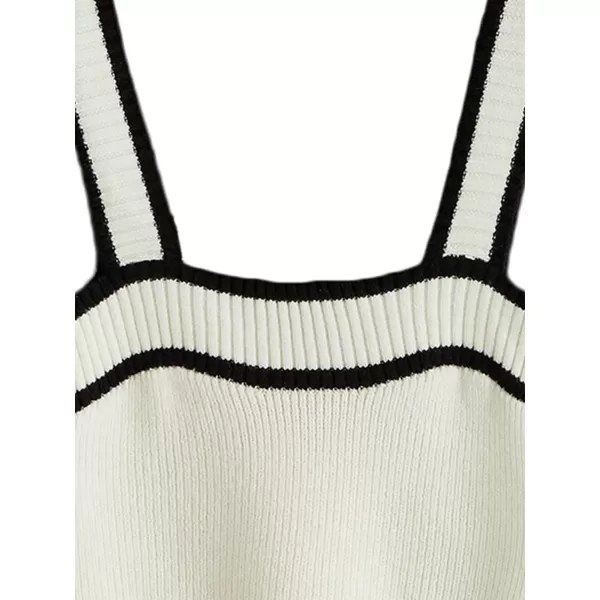 SweatyRocks Women's Sleeveless Ribbed Knit Spaghetti Strap Crop Cami Tank Top