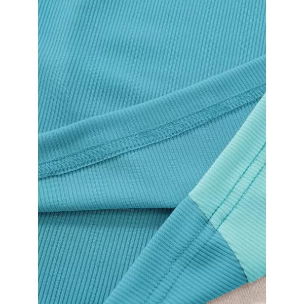 SweatyRocks Women's Summer Ribbed Knit Sleeveless Vest Color Block Crop Tank Top