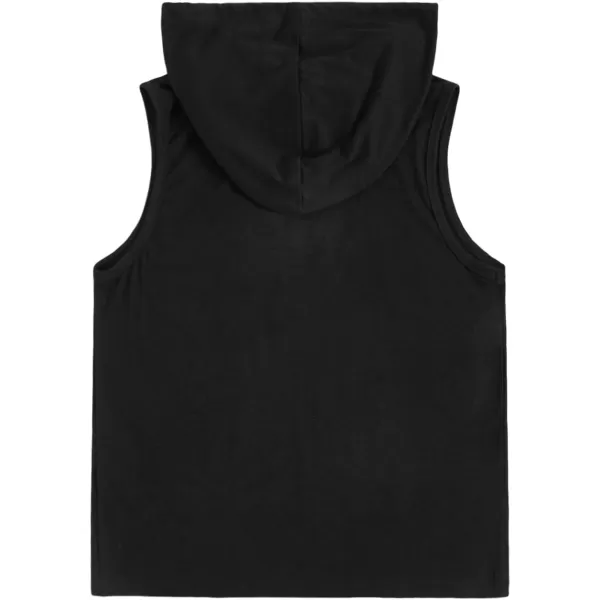 SweatyRocks Women's Summer Sleeveless Hooded Tank Top T-Shirt for Athletic Exercise Relaxed Breathable