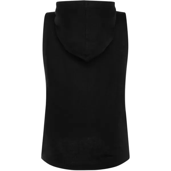 SweatyRocks Women's Summer Sleeveless Hooded Tank Top T-Shirt for Athletic Exercise Relaxed Breathable