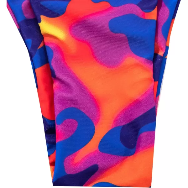 SweatyRocks Women's Sexy Bathing Suits Halter Bikini Top Tie Dye Two Piece Swimsuits