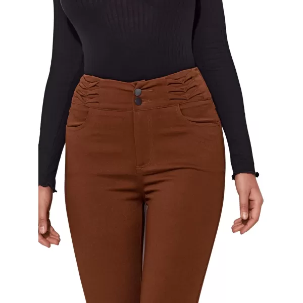 SweatyRocks Women's Basic Leggings Stretchy Slim Elastic High Waist Work Pants