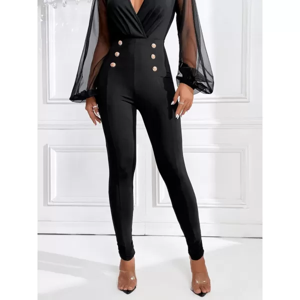 SweatyRocks Women's Basic Leggings Stretchy Slim Elastic High Waist Work Pants