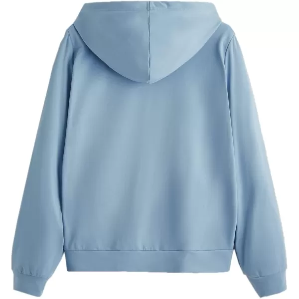 SweatyRocks Women's Hoodies Long Sleeve Pullover Drawstring Sweatshirt Hoodies with Pocket