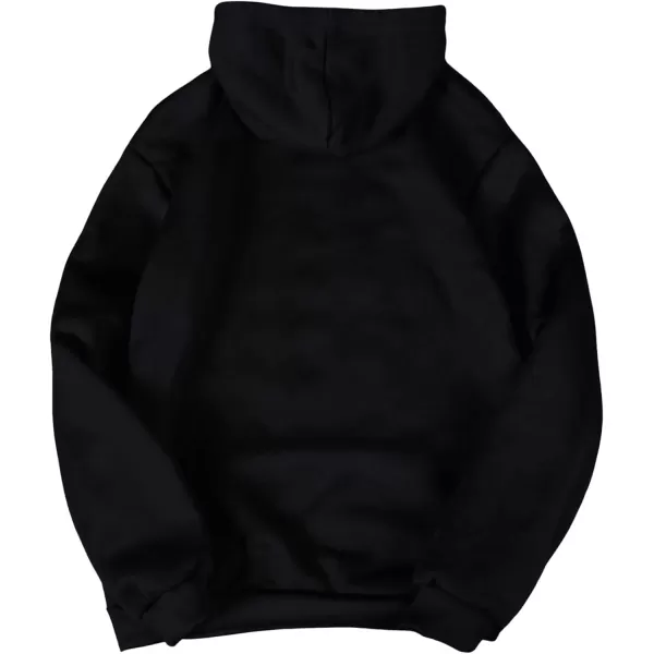 SweatyRocks Women's Hoodies Long Sleeve Pullover Drawstring Sweatshirt Hoodies with Pocket