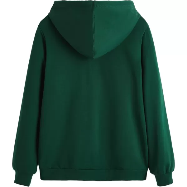 SweatyRocks Women's Hoodies Long Sleeve Pullover Drawstring Sweatshirt Hoodies with Pocket