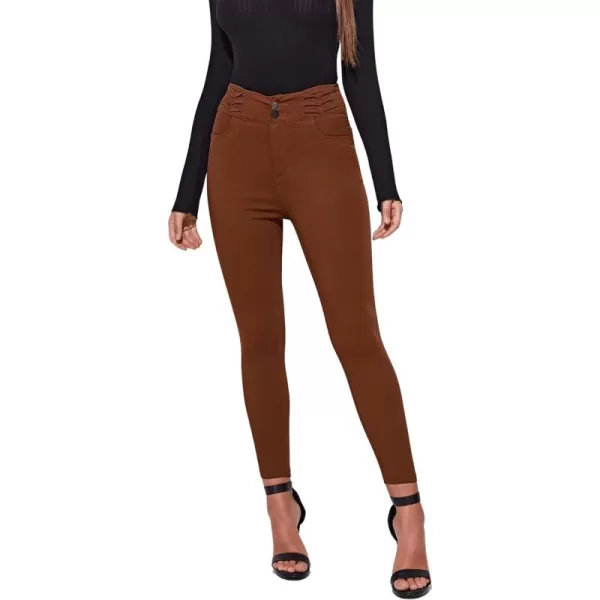 SweatyRocks Women's Basic Leggings Stretchy Slim Elastic High Waist Work Pants