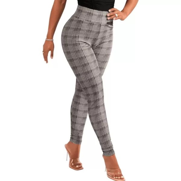 SweatyRocks Women's Basic Leggings Stretchy Slim Elastic High Waist Work Pants