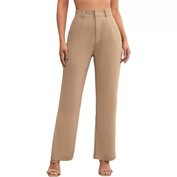 SweatyRocks Women's Elegant High Waist Solid Long Pants Office Trousers