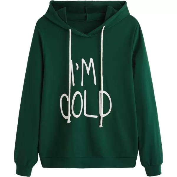 SweatyRocks Women's Hoodies Long Sleeve Pullover Drawstring Sweatshirt Hoodies with Pocket