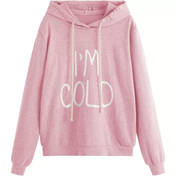 SweatyRocks Women's Hoodies Long Sleeve Pullover Drawstring Sweatshirt Hoodies with Pocket