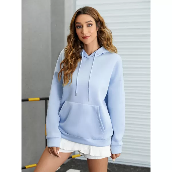 SweatyRocks Women's Long Sleeve Drop Shoulder Pullover Sweatshirt Graphic Letter Hoodie Drawstring Thermal Sweatshirt